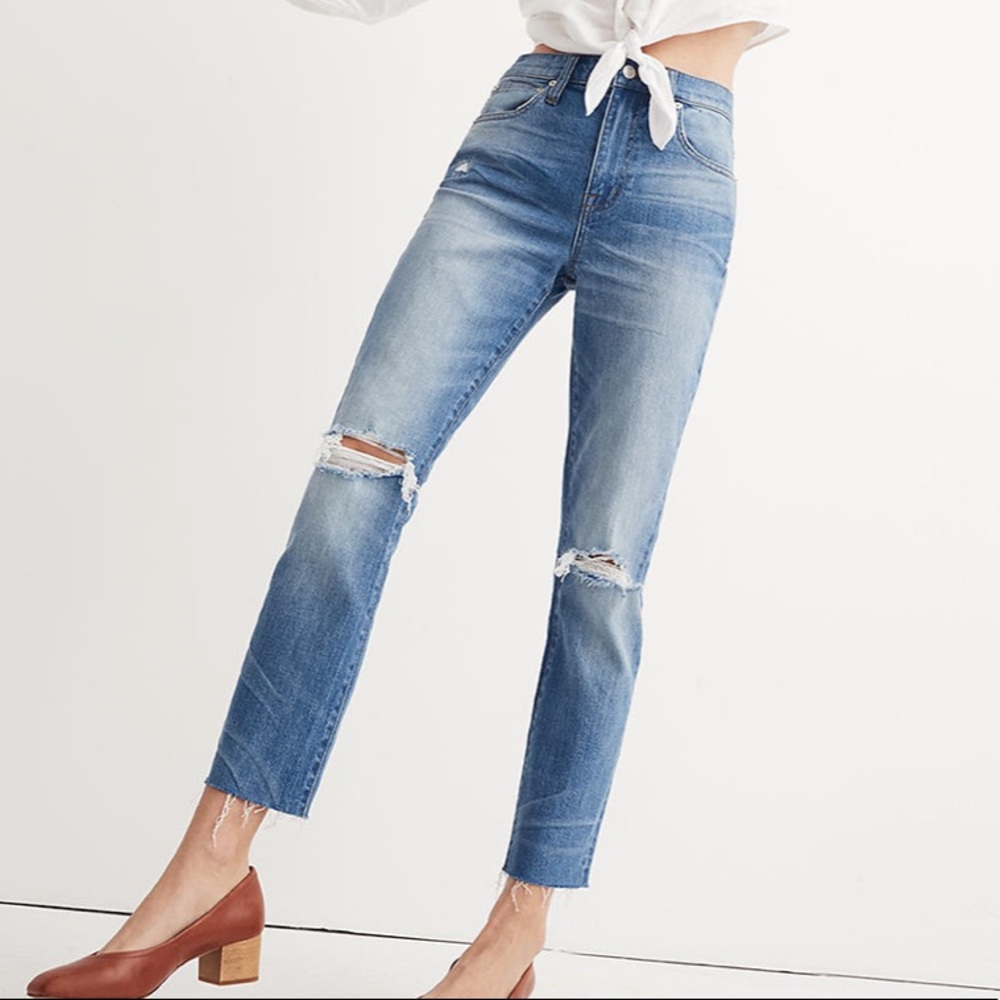 Madewell high rise boyfriend jeans